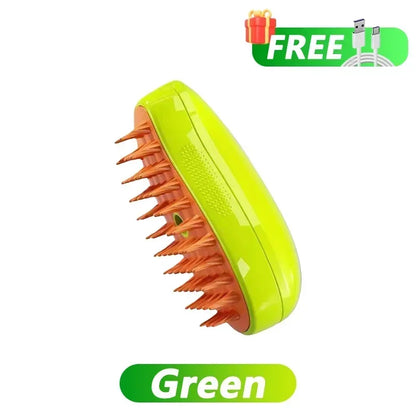 Cat Steamy Brush Dog Massage Comb Built-In Electric Water Spray Soft Silicone Pet Hair Removal Grooming Brush Cat Accessories